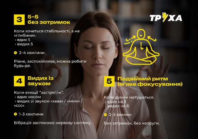 ТОП-5 дихальних вправ для подолання стресу 🧘♂️✨ 2